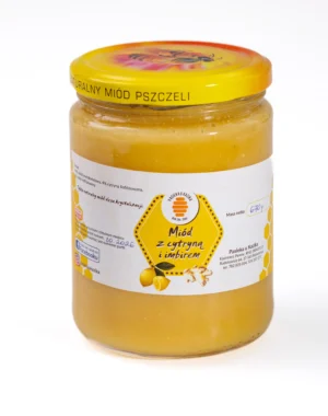 Miód z cytryną i imbirem średni