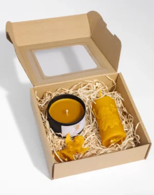 Zestaw 3 świece w pudełku