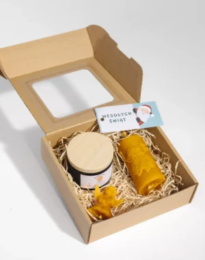 Zestaw 3 świece w pudełku