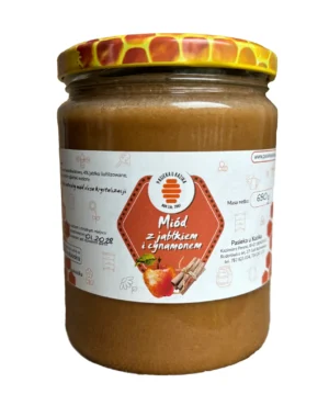 Miód z jabłkiem i cynamonem średni